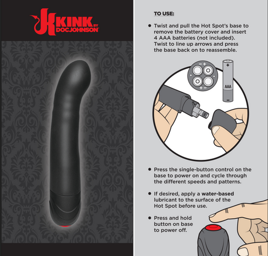 JUGUETES - KKINK THE HOT SPOT SILICON VIBRATING FLEX