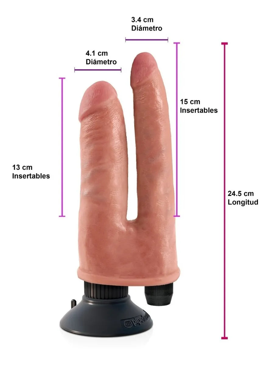 JUGUETES - KING COCK DOUBLE VIBRATING PENETRADOR