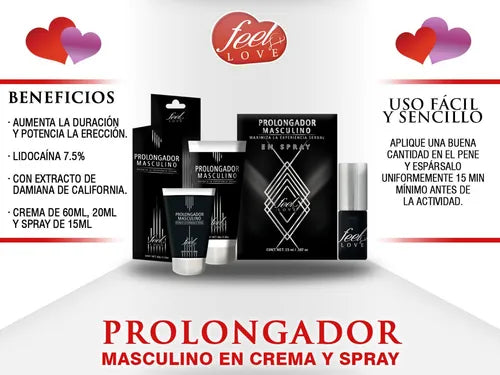 Prolongador Masculino 15ml SPRAY