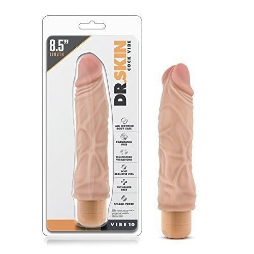 JUGUETES - DR SKIN 8.5 INCH COCK VIBE - VIBE 10