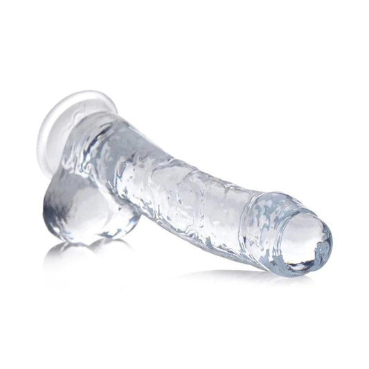 JUGUETES - JOCK C-THRU 8" DONG WITH BALSS CLEAR3