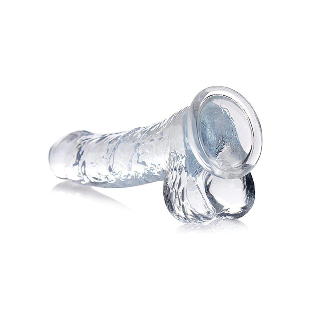 JUGUETES - JOCK C-THRU 8" DONG WITH BALSS CLEAR33
