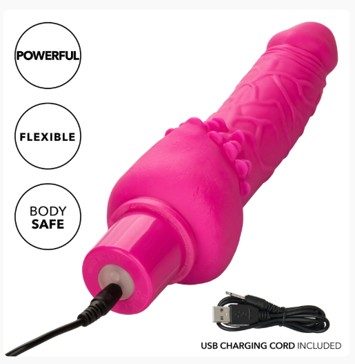STUD RECHARGEABLE POWER -PINK CLITERRIFIC 12 FUNCTIONS