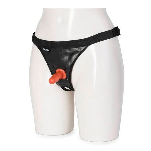 JUGUETES - VAC U LOCK LEATHER ULTRA HARNESS WITH PLUG
