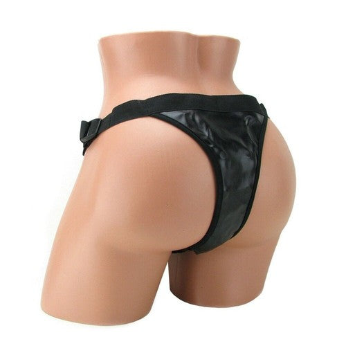 JUGUETES - VAC U LOCK LEATHER ULTRA HARNESS WITH PLUG