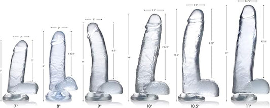 JUGUETES - JOCK C-THRU 7" DONG WITH BALSS CLEAR