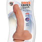 JUGUETES - CURVE HOME GROWN COCK VANILLA 9"