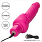  STUD RECHARGEABLE POWER -PINK CLITERRIFIC 12 FUNCTIONS