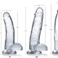 JUGUETES - JOCK C-THRU 8" DONG WITH BALSS CLEAR